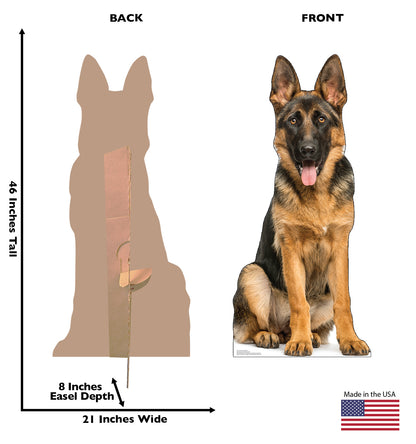 German Shepherd Life-Size Cardboard Cutout - All Cutouts