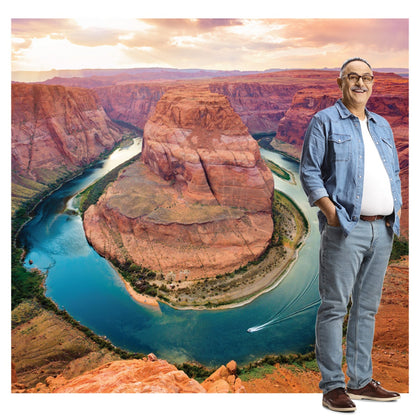 Horseshoe Bend Backdrop Life-Size Cardboard Cutout - All Cutouts