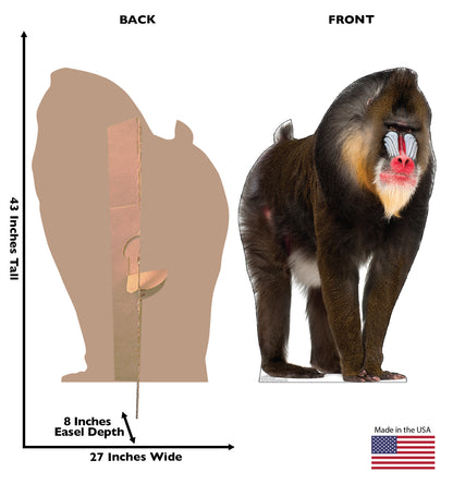 Mandrill Life-Size Cardboard Cutout - All Cutouts