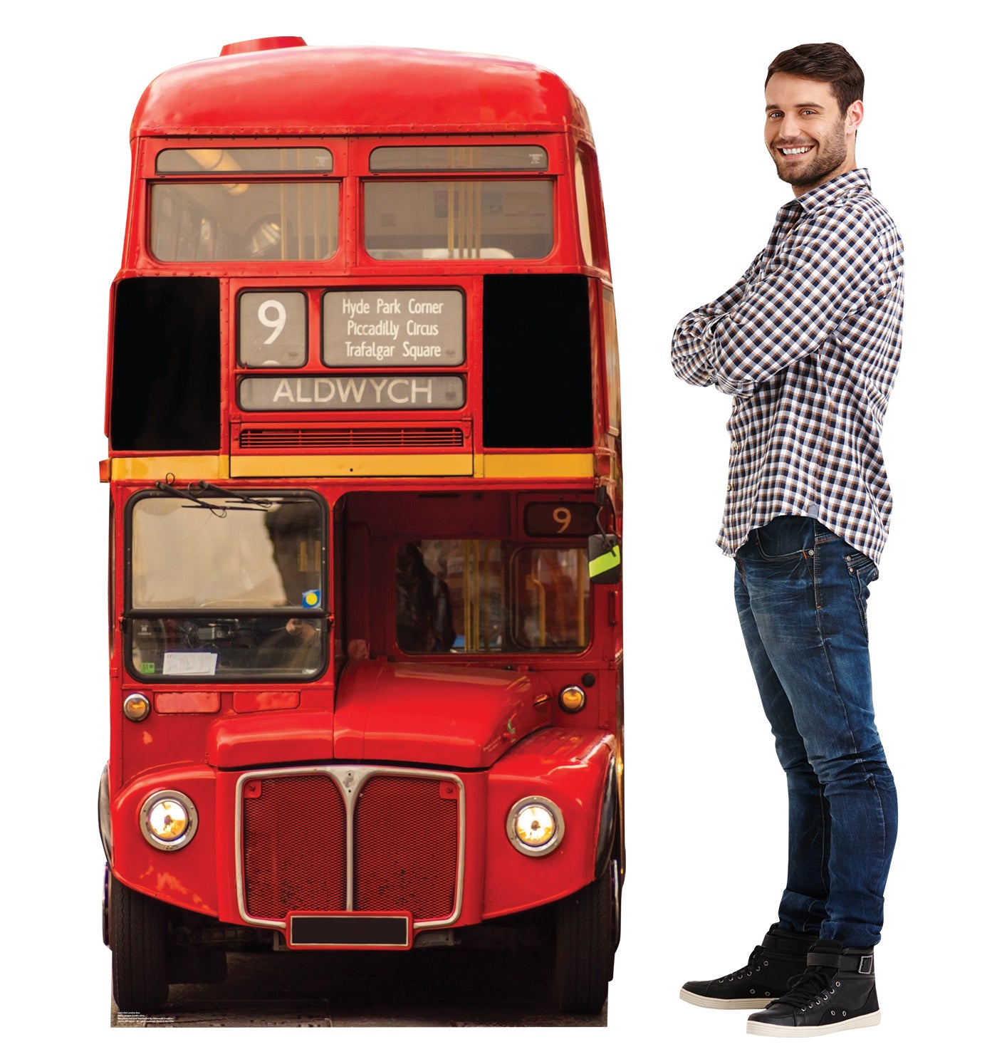 Old London Bus Life-Size Cardboard Cutout - All Cutouts