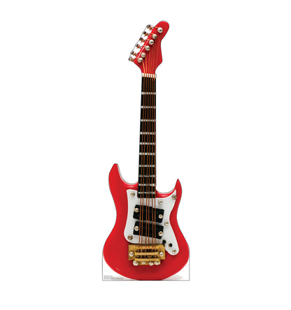 Red Electric Guitar Life-Size Cardboard Cutout - All Cutouts