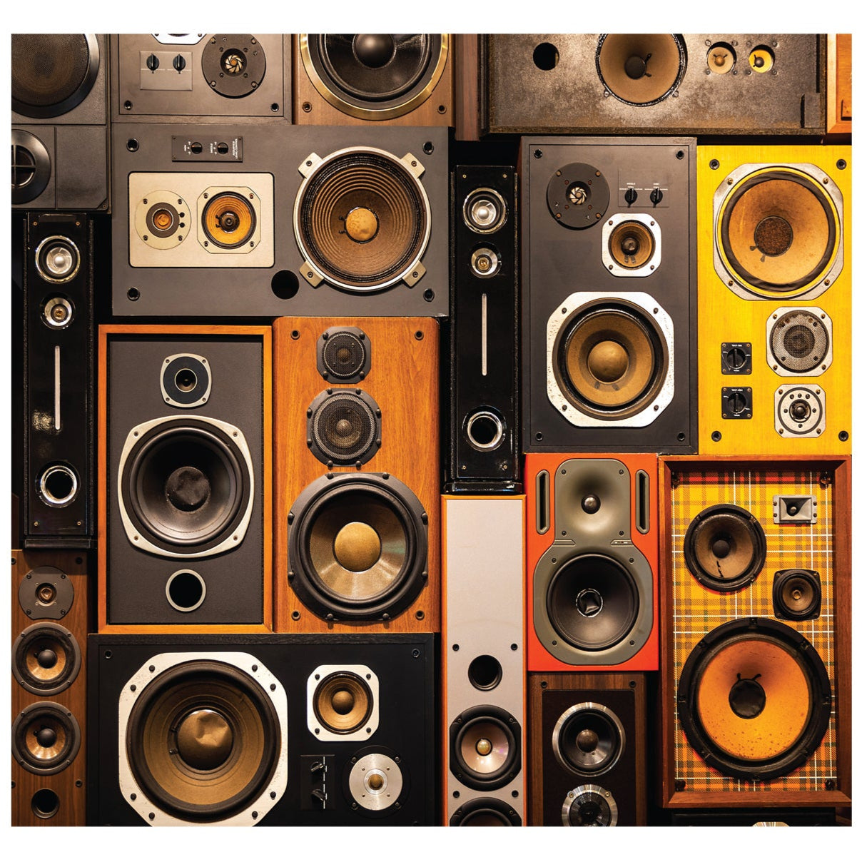 Retro Speakers Backdrop Life-Size Cardboard Cutout - All Cutouts