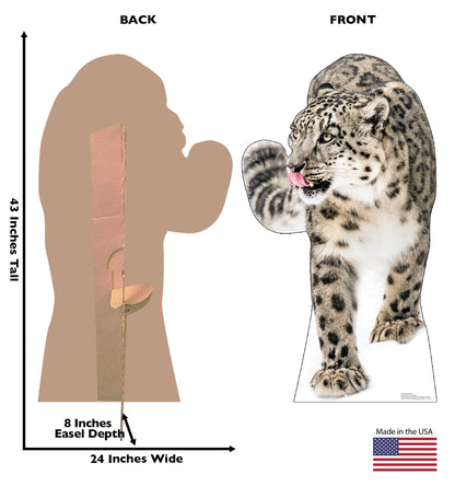 Snow Leopard Life-Size Cardboard Cutout - All Cutouts