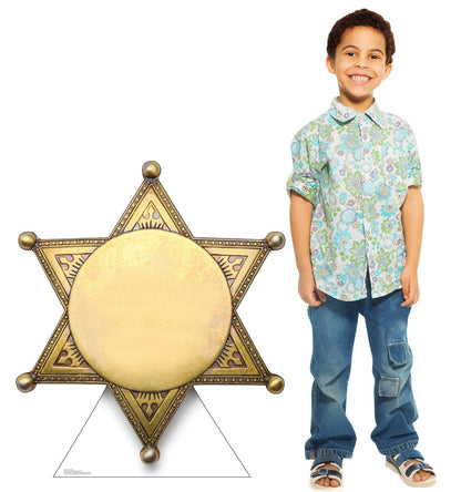 Sheriff Badge Life-Size Cardboard Cutout - All Cutouts