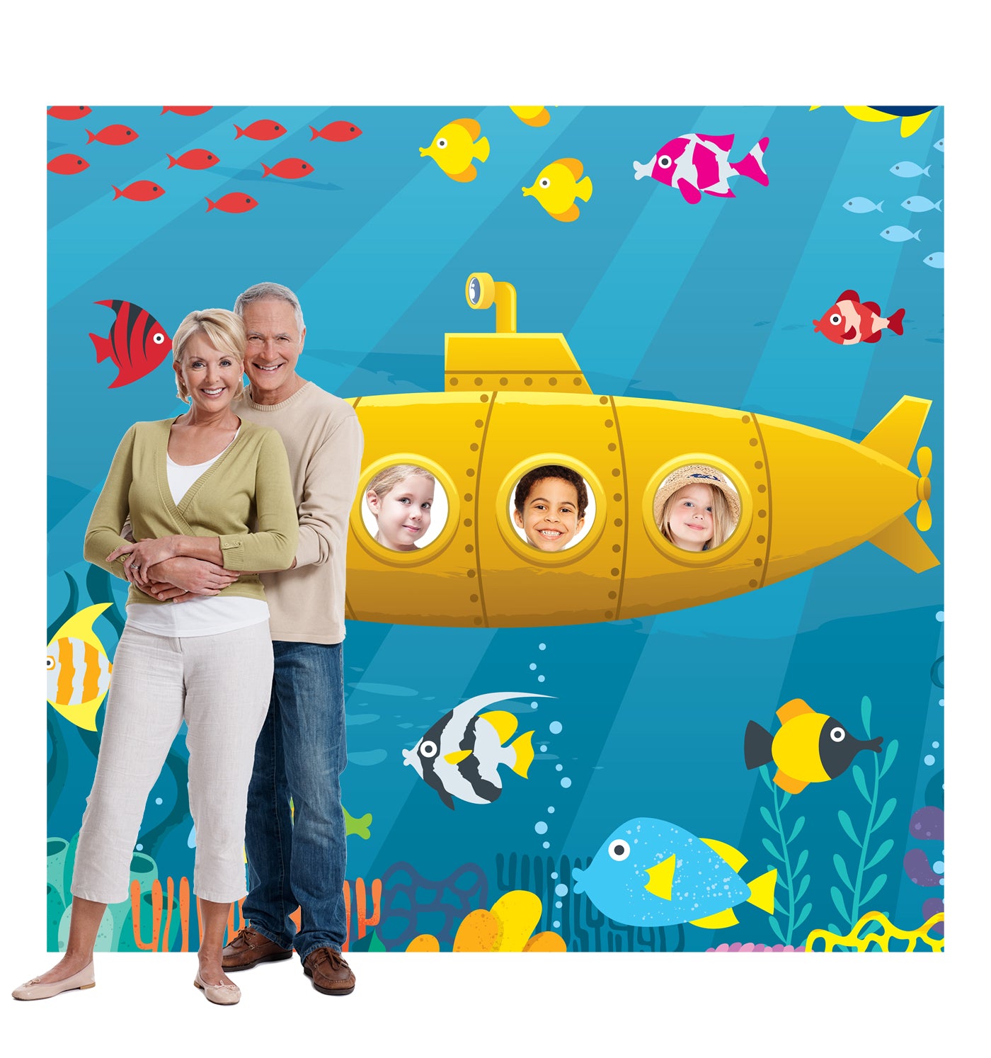Submarine Backdrop Life-Size Cardboard Stand-in