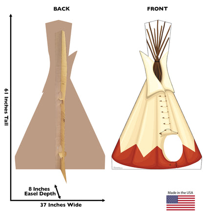 Tipi Life-Size Cardboard Cutout - All Cutouts