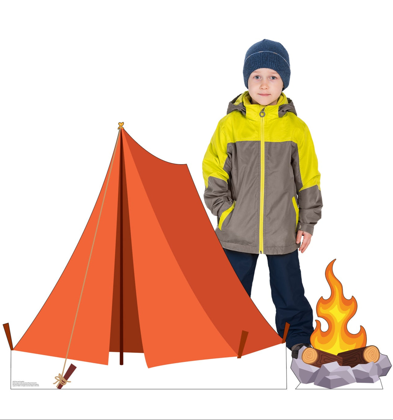 Tent and Campfire Life-Size Cardboard Cutout - All Cutouts