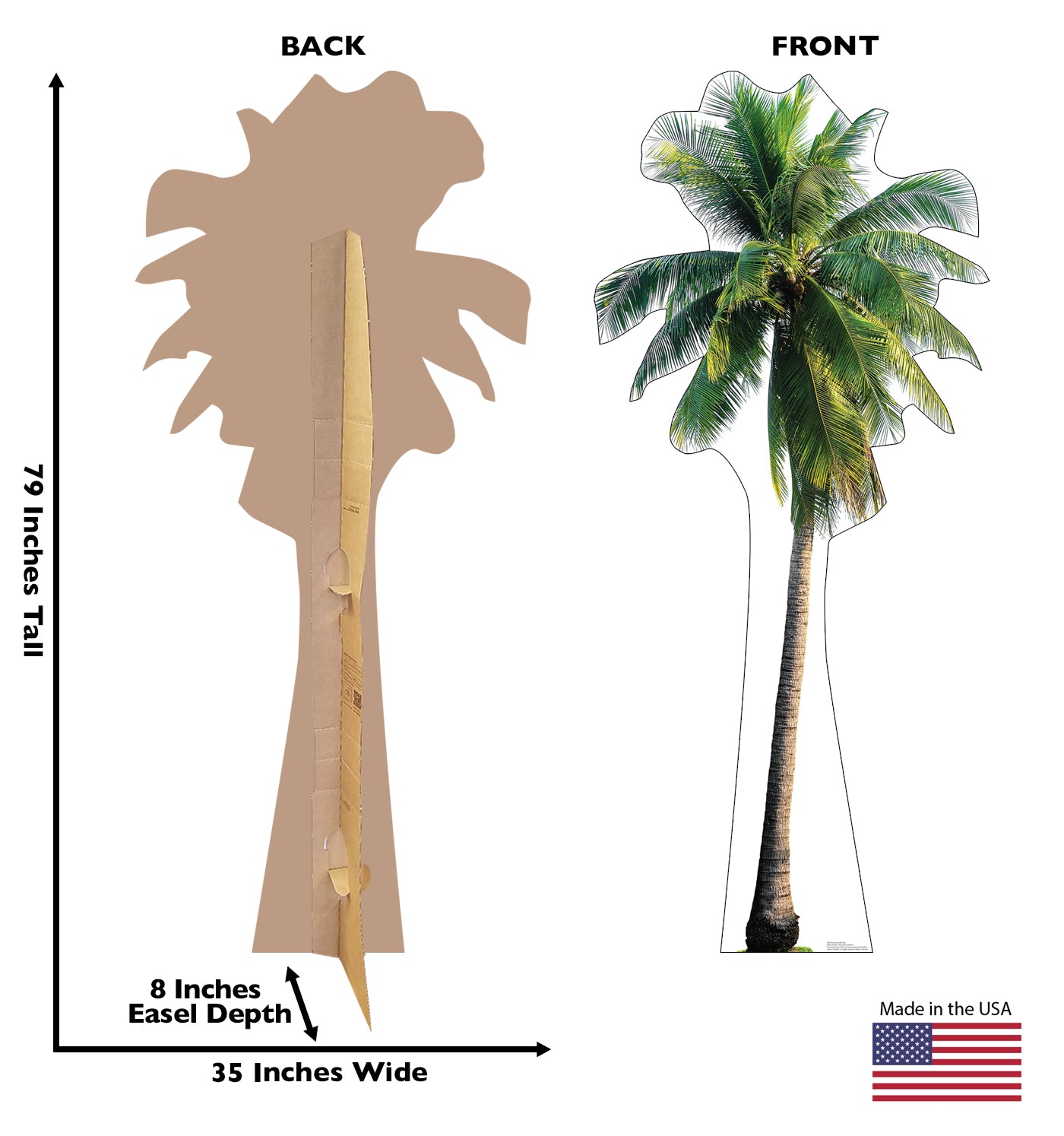 Tropical Palm Tree Life-Size Cardboard Cutout - All Cutouts