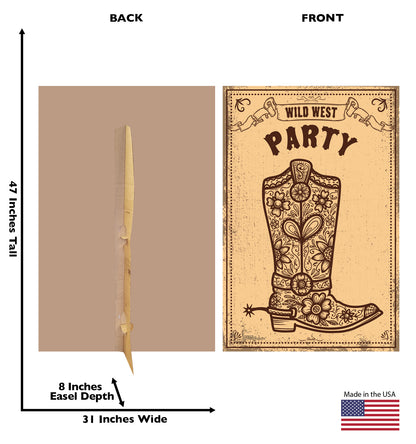 Wild West Party Sign Life-Size Cardboard Cutout - All Cutouts