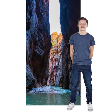 Narrows Zions National Park Backdrop Life-Size Cardboard Cutout - All Cutouts