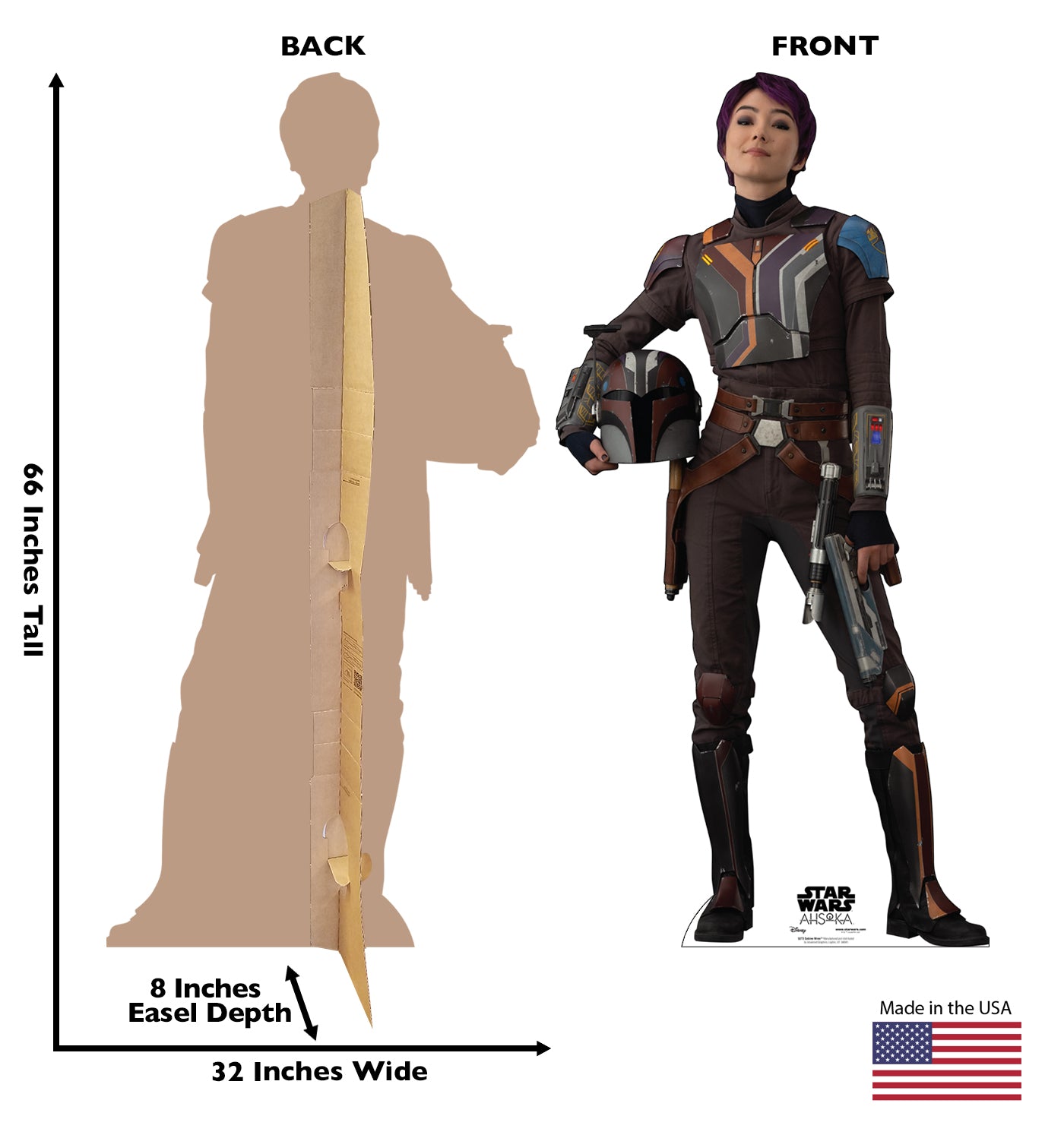 Sabine Wren Ahsoka Life-Size Cardboard Cutout - All Cutouts