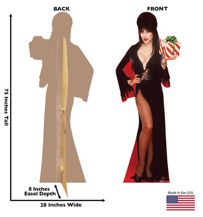 Elvira Christmas Present Life-Size Cardboard Cutout - All Cutouts