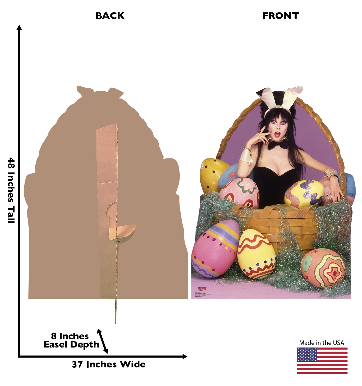 Life-Size Elvira Easter Cardboard Cutout - All Cutouts