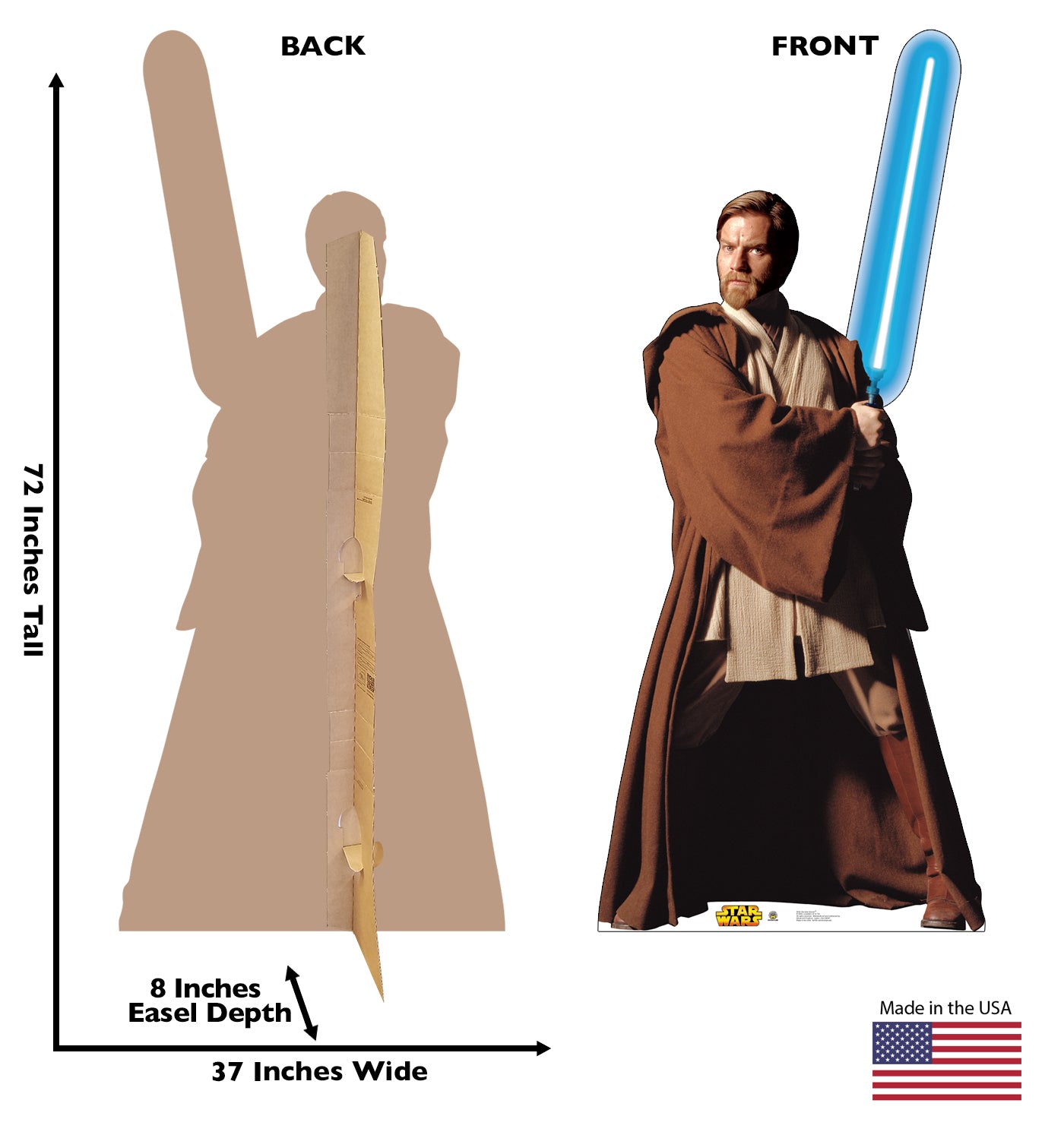 Life-size Obi-Wan Kenobi Cardboard Cutout - All Cutouts