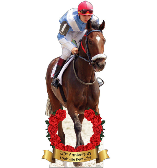 Horse & Jockey 150 Yr. Anniversary Life-Size Cardboard Cutout Standee - All Cutouts