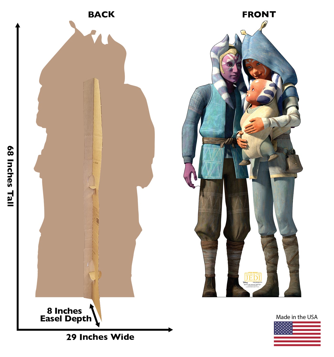 Pav-Ti Tano, Na'kil Tano, Ahsoka Tano Life-Size Cardboard Cutout - All Cutouts