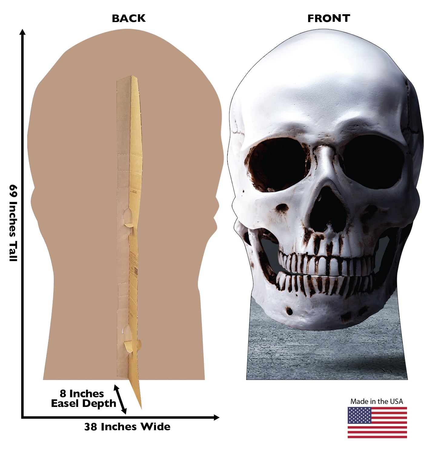 Skull Cardboard Cutout - All Cutouts