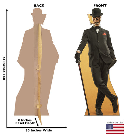 Top Hat Skeleton Cardboard Cutout - All Cutouts