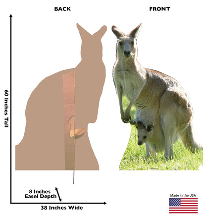 Life-size Kangaroo Cardboard Cutout Standee - All Cutouts