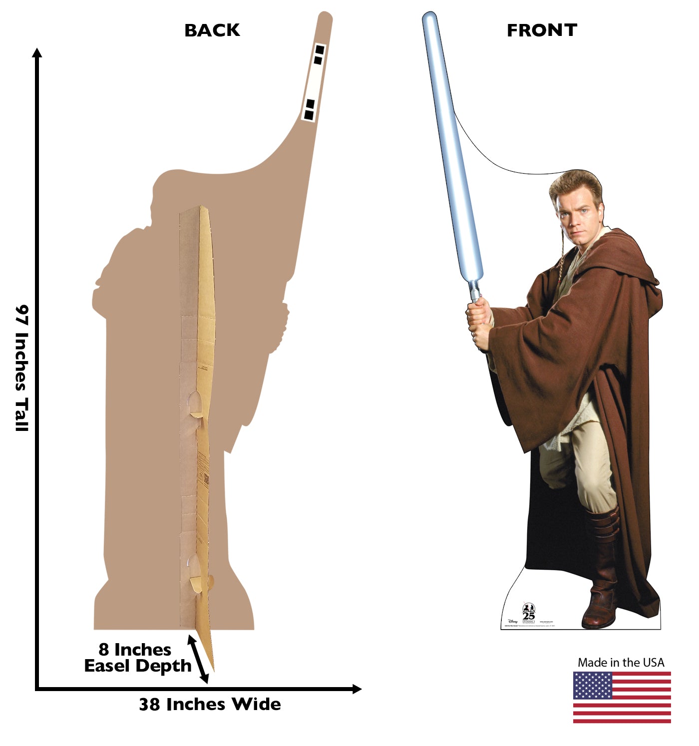 Obi-Wan Kenobi™ Life-Size Cardboard Cutout - All Cutouts