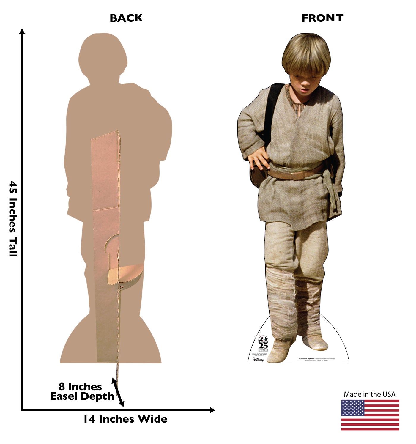 Anakin Skywalker™ Life-Size Cardboard Cutout - All Cutouts