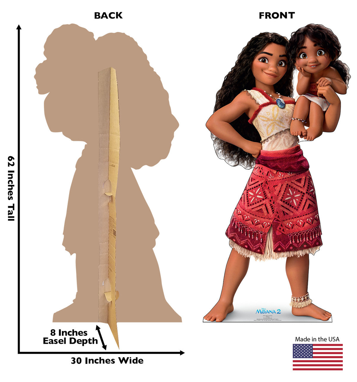 Moana & Simea Life-Size Cardboard Cutout - All Cutouts