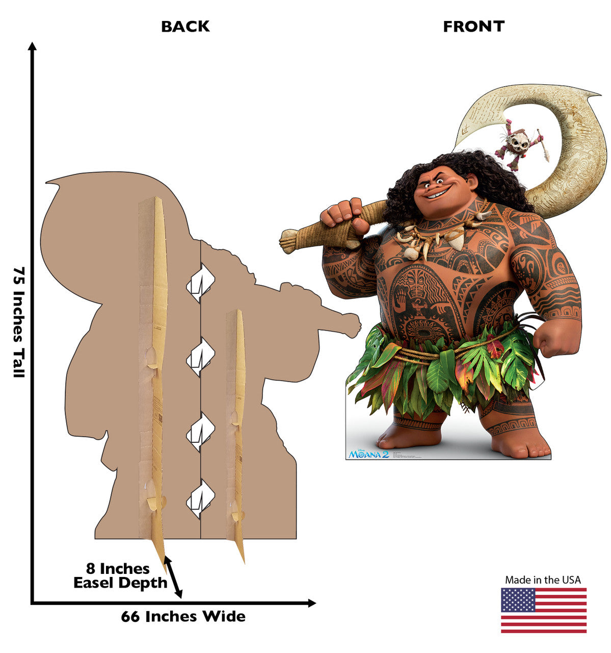 Maui & Kotu Life-Size Cardboard Cutout - All Cutouts