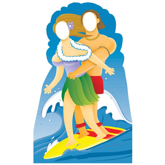 Life-size Surfer Couple Stand-in Cardboard Standup | Cardboard Cutout - All Cutouts