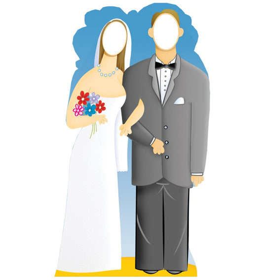 Life-size Wedding Couple Stand-in Cardboard Cutout - All Cutouts
