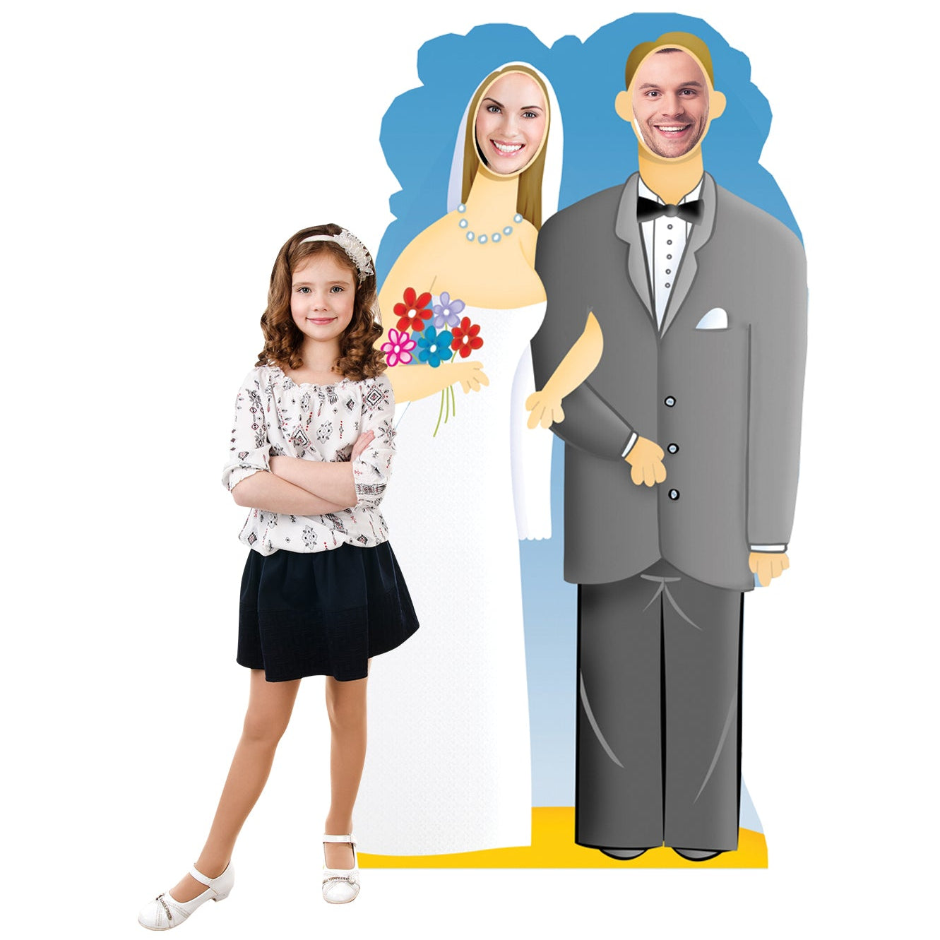 Life-size Wedding Couple Stand-in Cardboard Cutout - All Cutouts