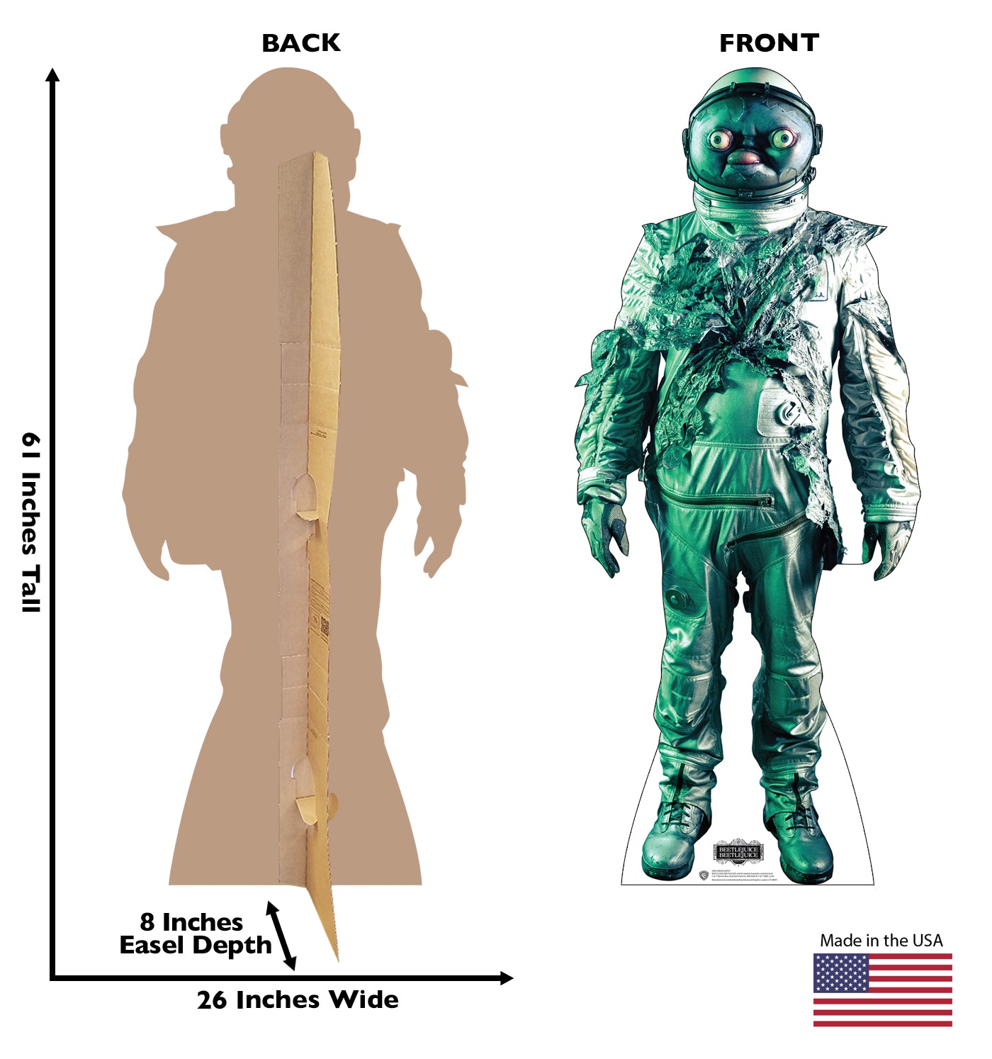 Green Ghost Life-Size Cardboard Cutout - All Cutouts