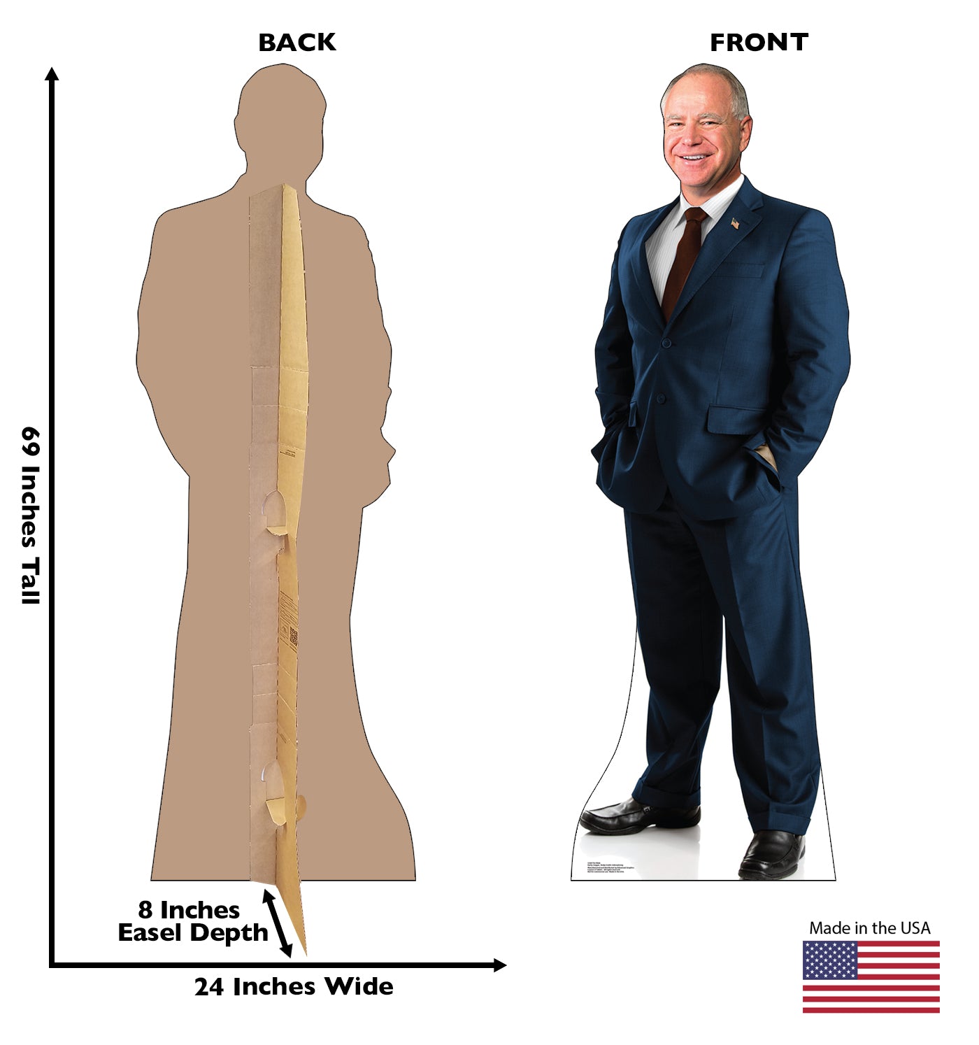 Tim Walz Life-Size Cardboard Cutout - All Cutouts