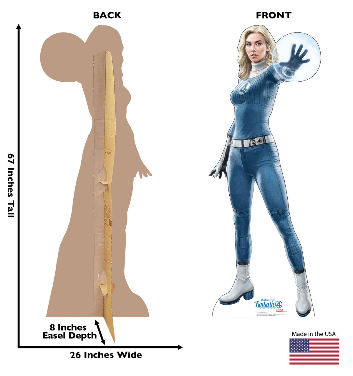 Life-Size Invisible Woman Cardboard Cutout - All Cutouts