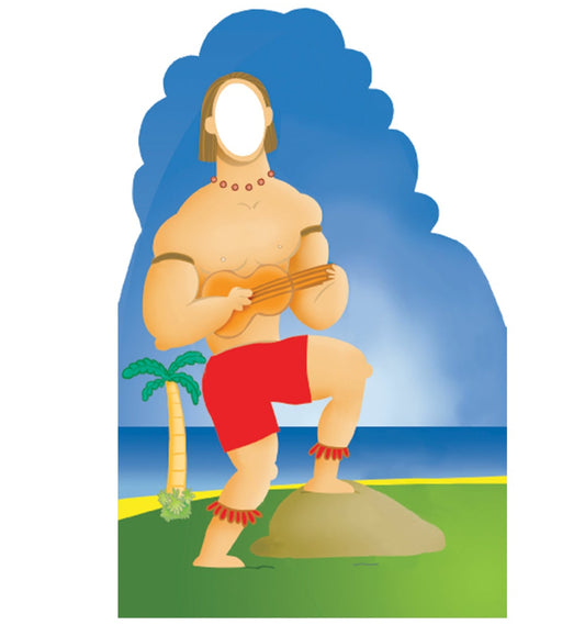 Life-size Hawaiian Guy Stand-In Cardboard Cutout - All Cutouts