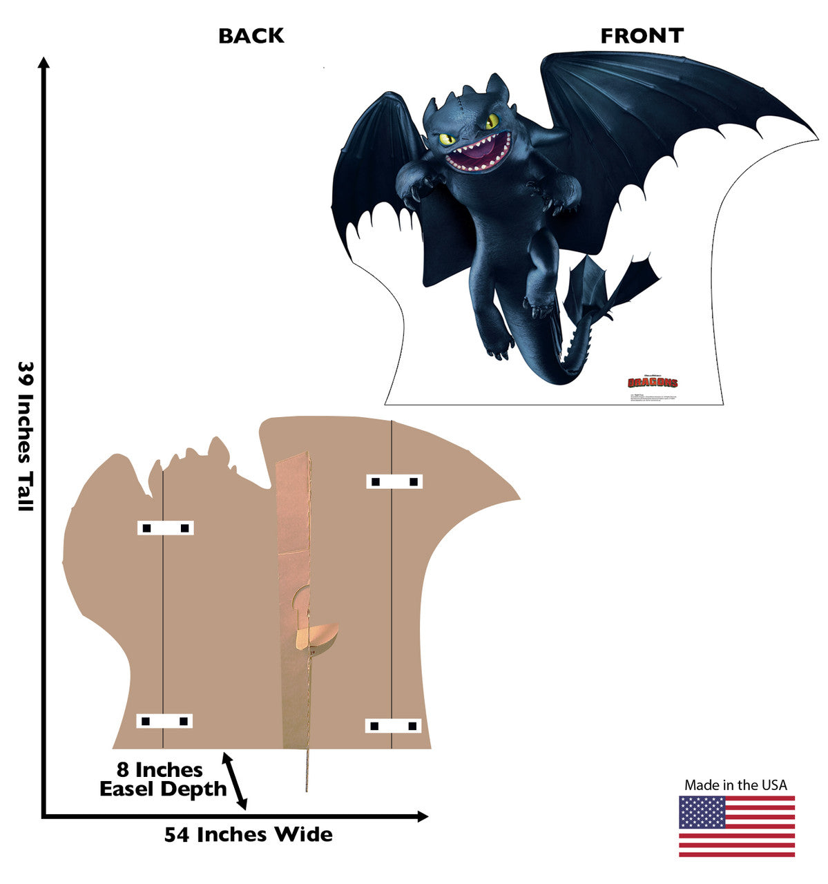 Night Fury Life-Size Cardboard Cutout - All Cutouts