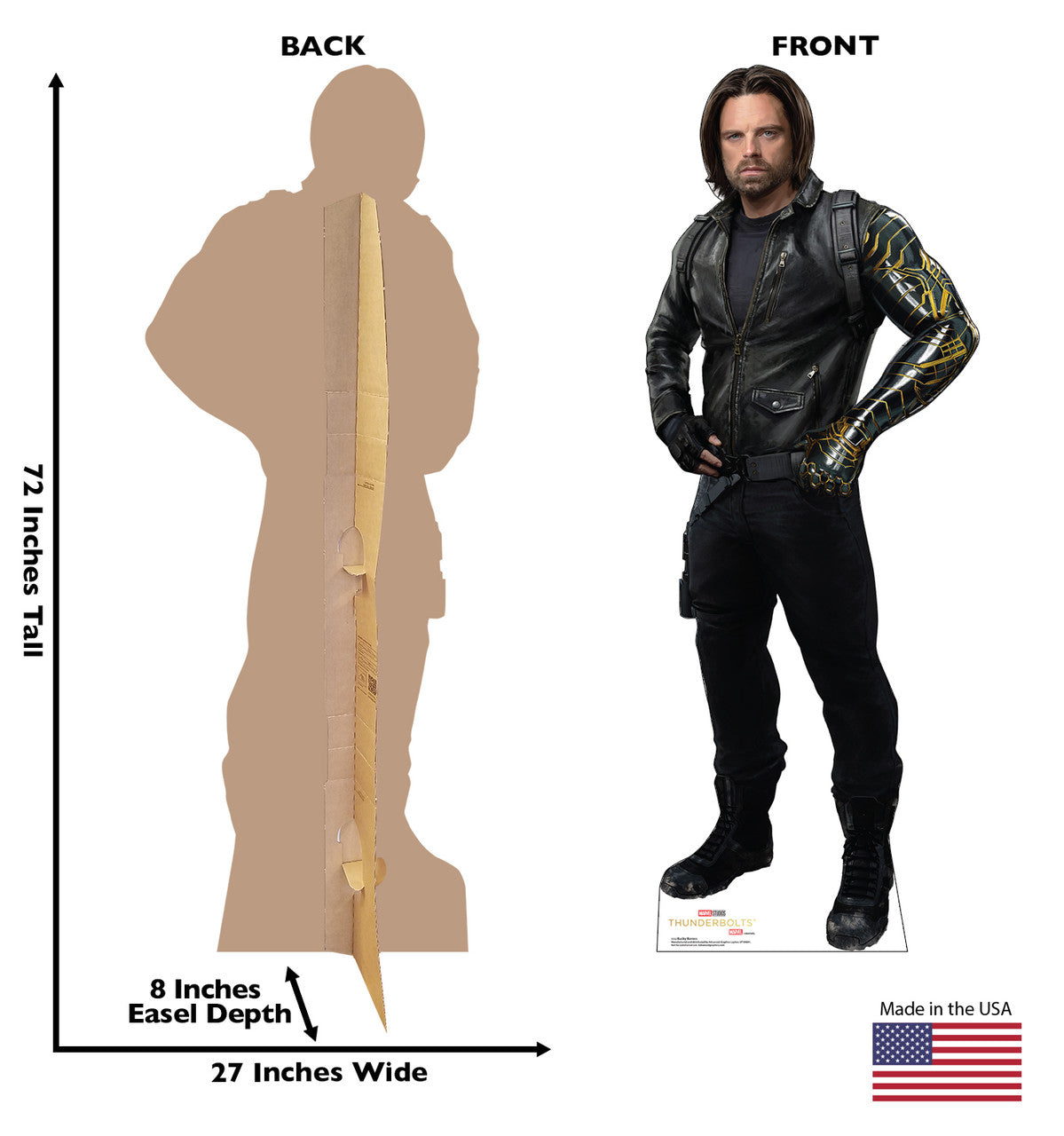 Life-Size Bucky Barnes Cardboard Cutout - All Cutouts