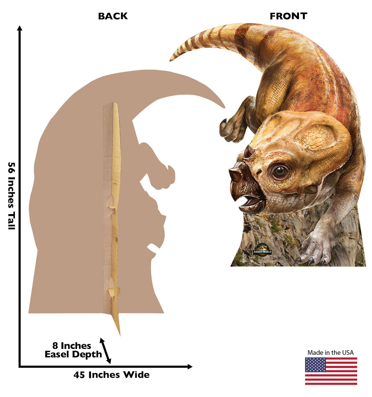 Life-Size Aquilops Cardboard Cutout