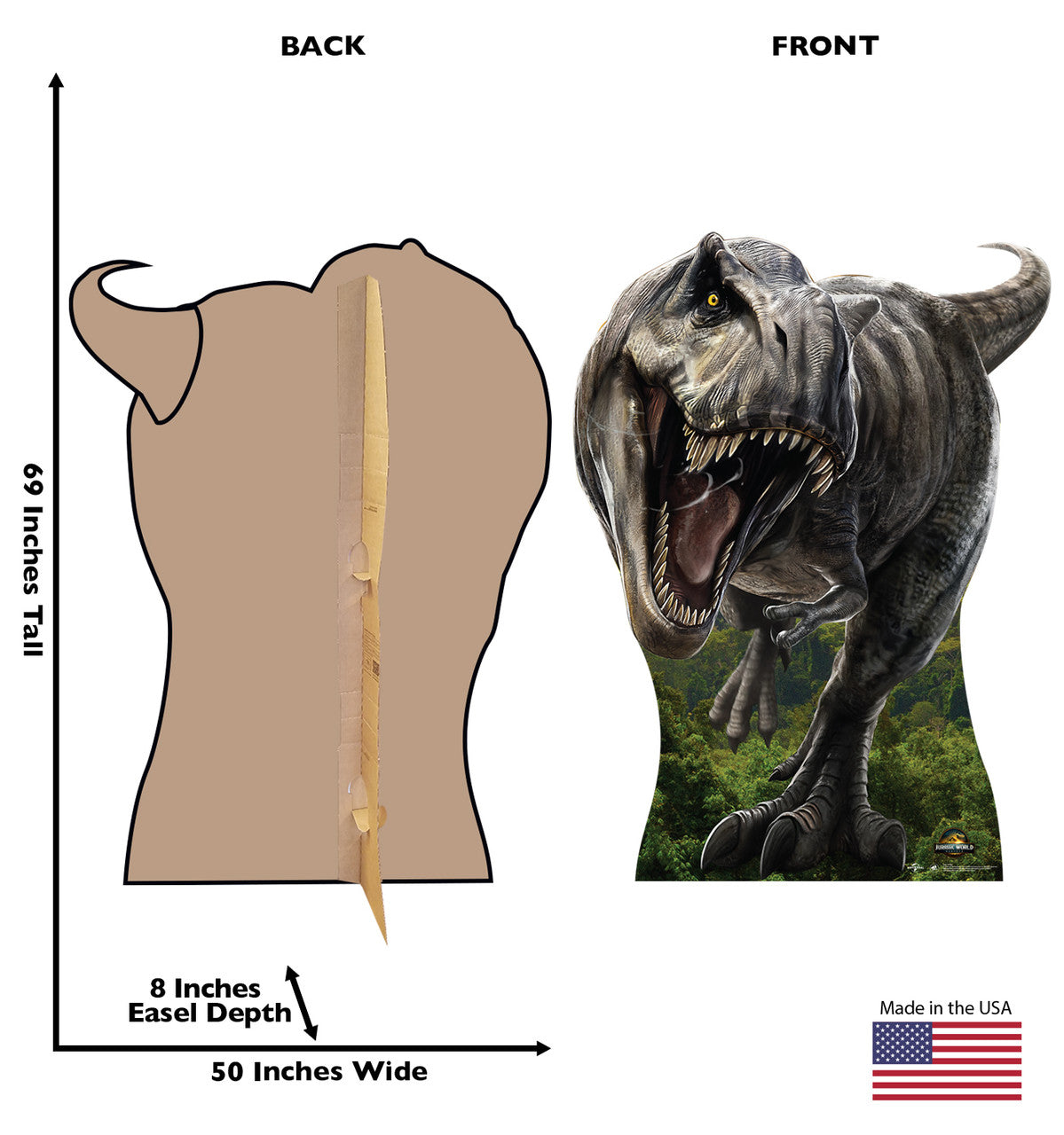Life-Size T-Rex Life-Size Cardboard Cutout - All Cutouts