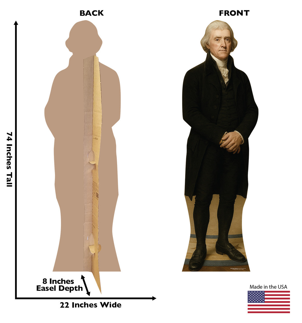 Life-Size Thomas Jefferson Cardboard Cutout - All Cutouts