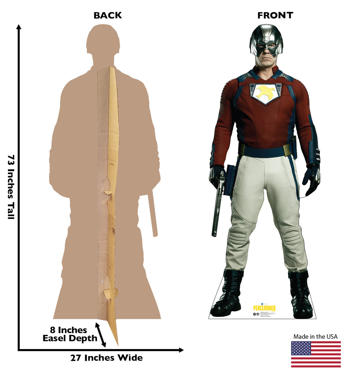 Life-Size Peacemaker Helmet Cardboard Cutout - All Cutouts