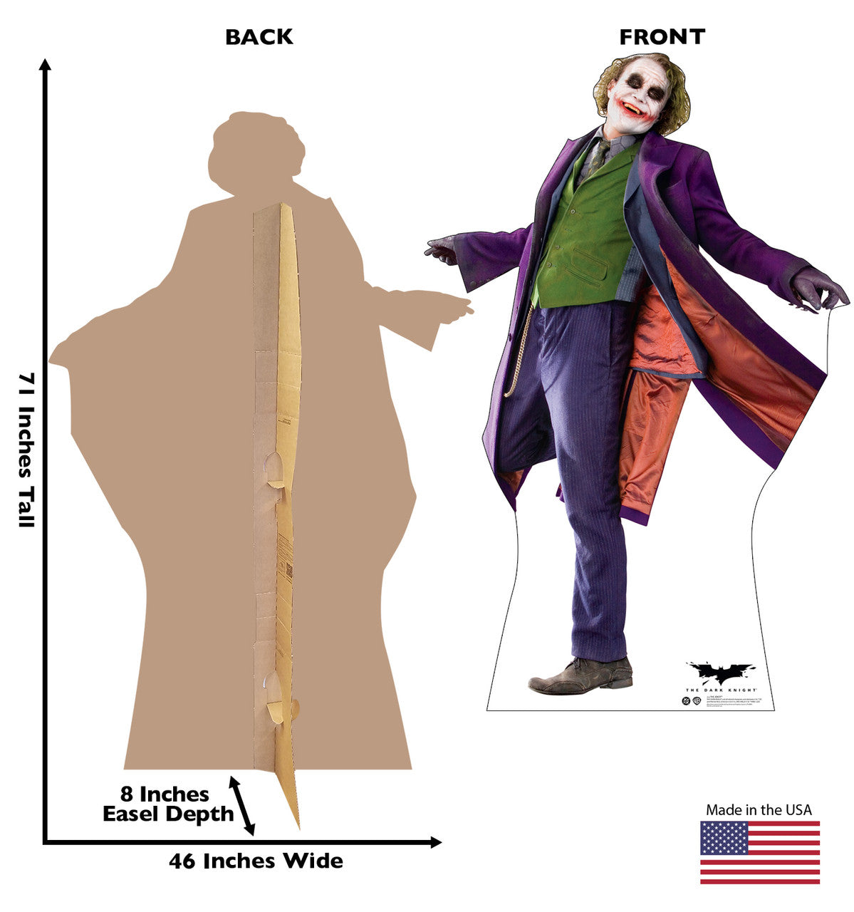 Life-Size The Joker (The Dark Knight 2008) Cardboard Cutout