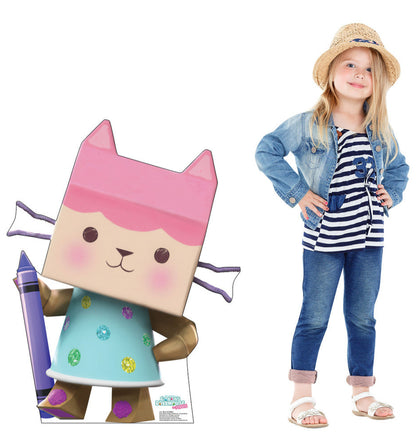 Life-size Box Cat Baby Life-Size Cardboard Cutout