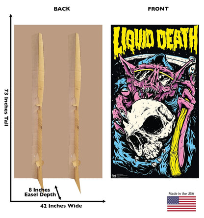 Life-Size Death From Above Backdrop (Liquid Death) Cardboard Cutout - All Cutouts