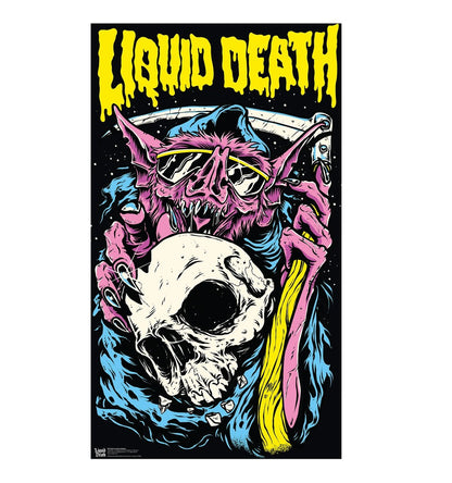 Life-Size Death From Above Backdrop (Liquid Death) Cardboard Cutout - All Cutouts