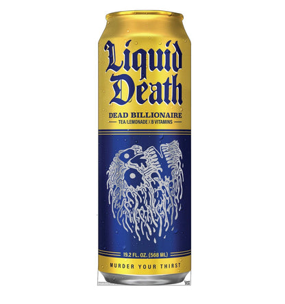 Life-Size Dead Billionaire 19.2 oz Can (Liquid Death) Cardboard Cutout - All Cutouts