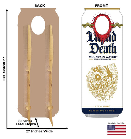 Life-Size Liquid Death Standin Cardboard Cutout - All Cutouts