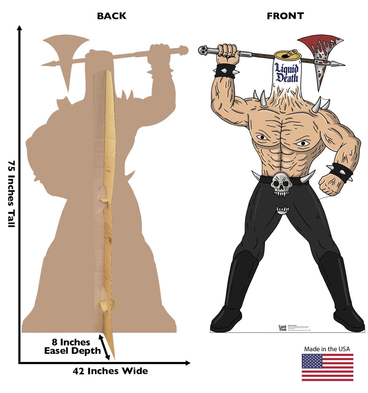 Life-Size Thirst Executioner Standee (Liquid Death) Cardboard Cutout - All Cutouts