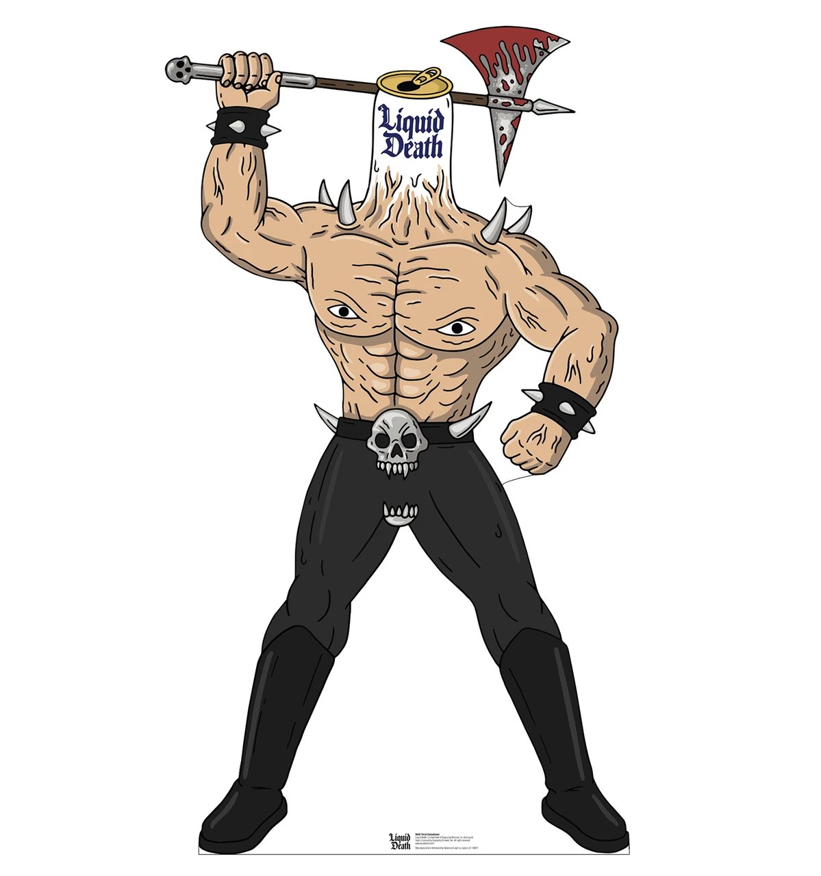 Life-Size Thirst Executioner Standee (Liquid Death) Cardboard Cutout - All Cutouts