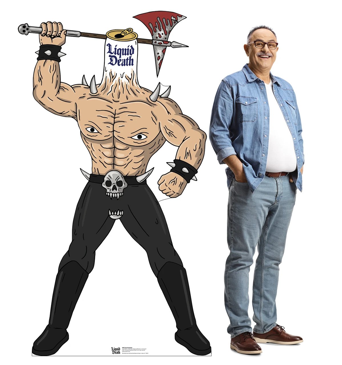 Life-Size Thirst Executioner Standee (Liquid Death) Cardboard Cutout - All Cutouts