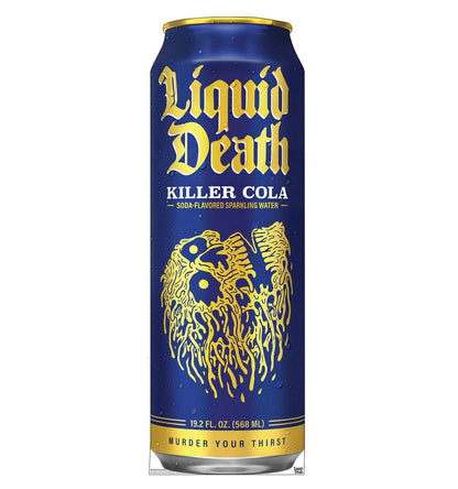 Life-Size Killer Cola 19.2 oz Can (Liquid Death) Cardboard Cutout - All Cutouts
